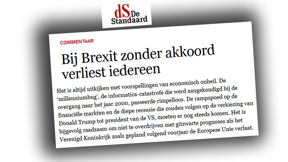 Belgian newspaper website De Standaard