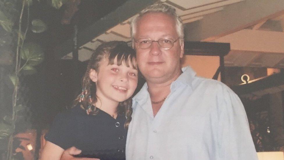 Abi Hutchinson and her father