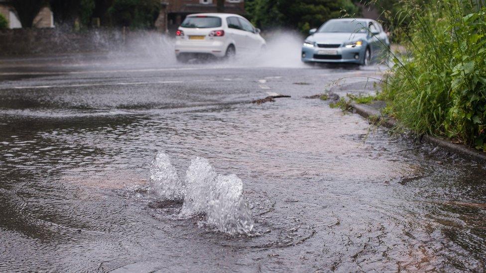 Burst water main