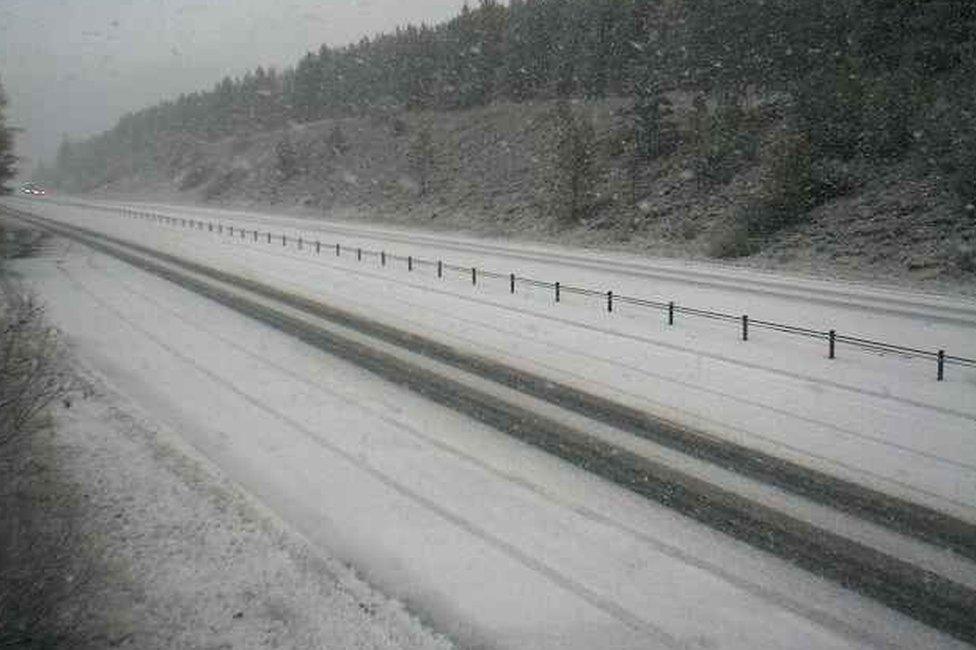 Snow at the Slochd