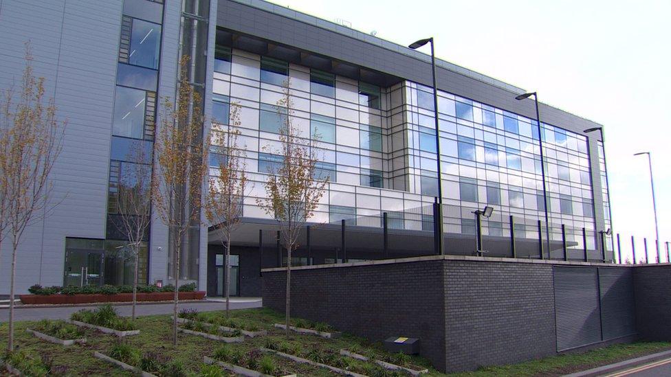 a new £115m acute services block at the Ulster Hospital in Dundonald.