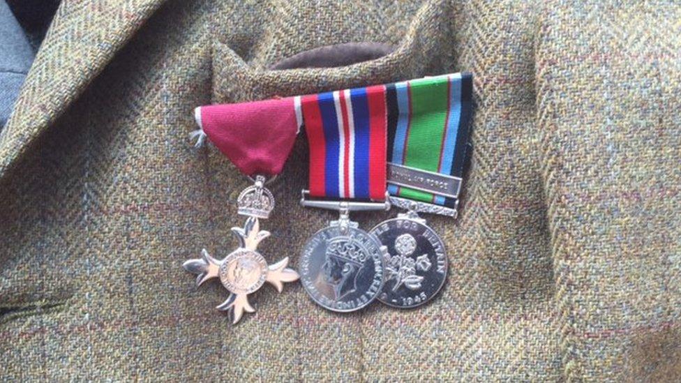 Sam King's war medals and MBE