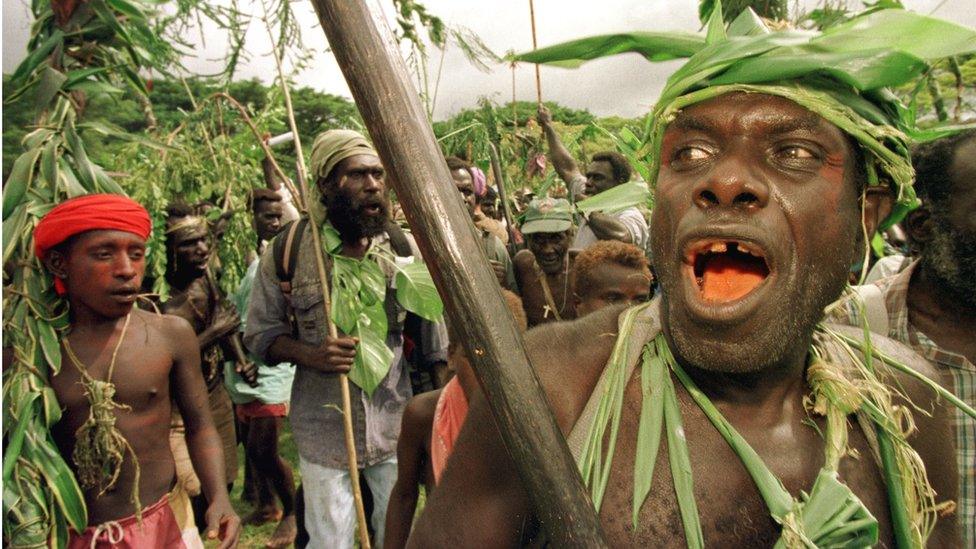 Fighters of the Bougainville Revolutionary Army