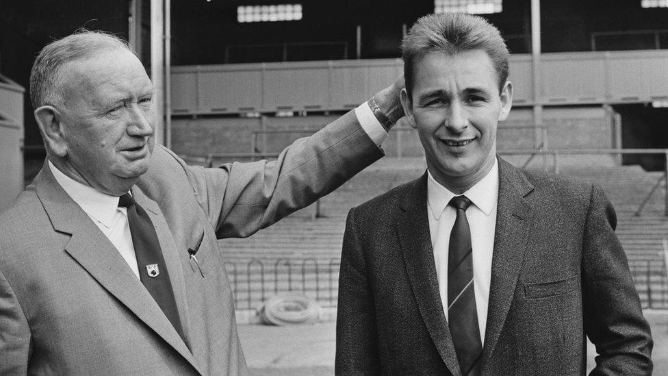 Sam Longson with Brian Clough