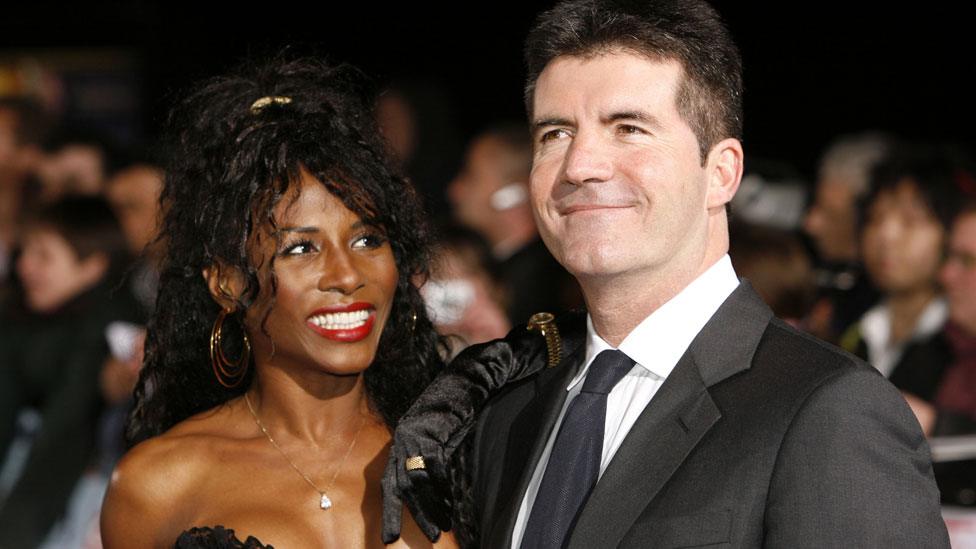 Sinitta with Simon Cowell in 2006