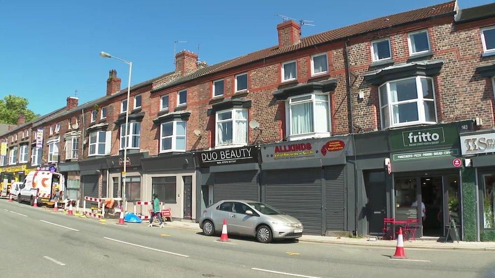 Row of shops on Smithdown Road