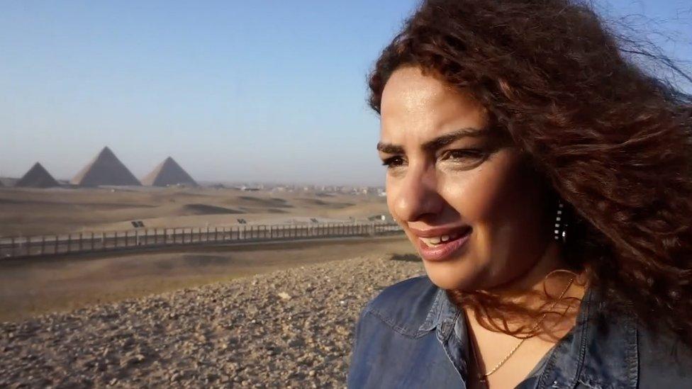 Shahenda Adel, an Egyptian tour guide