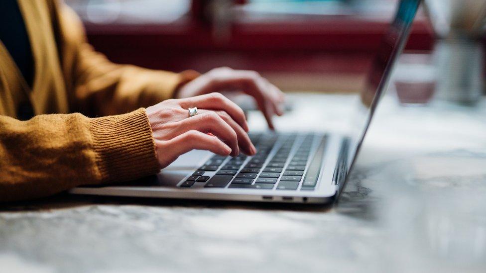 Woman at laptop