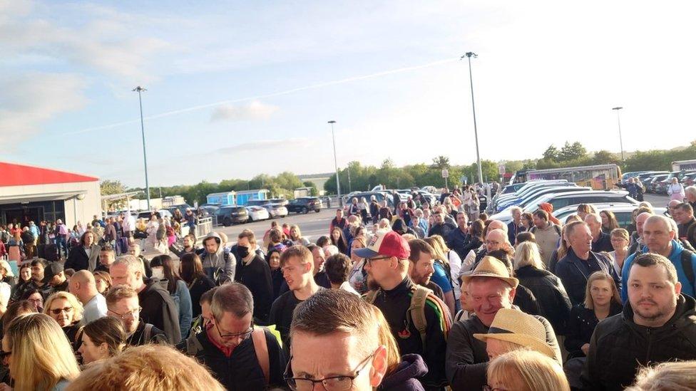 Evacuation at Leeds Bradford Airport