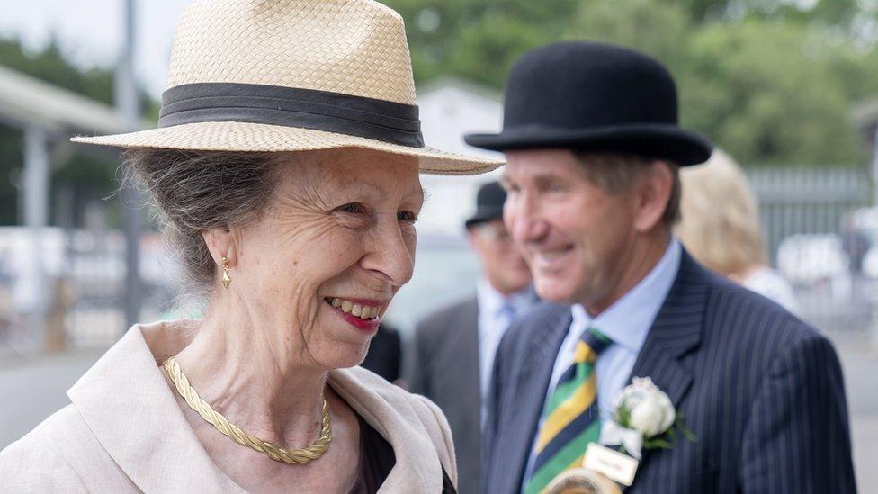 The Princess Royal during a visit to the Great Yorkshire Show at the Great Yorkshire Showground in Harrogate, North Yorkshire.