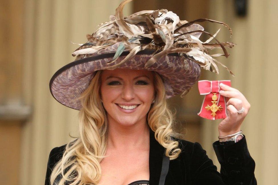 Michelle Mone with OBE