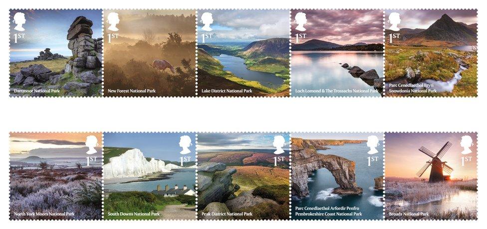 National park stamps