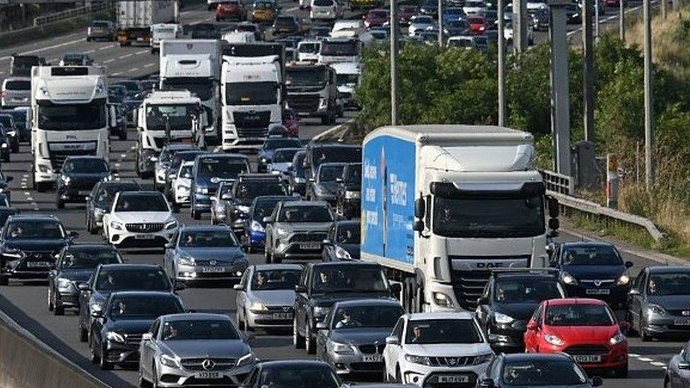 Traffic on a motorway