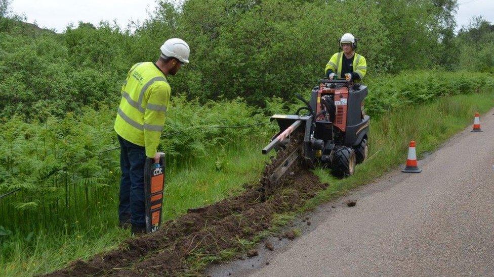 Digging work at Skerray