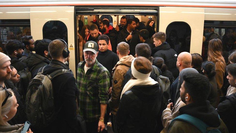 Crowded train