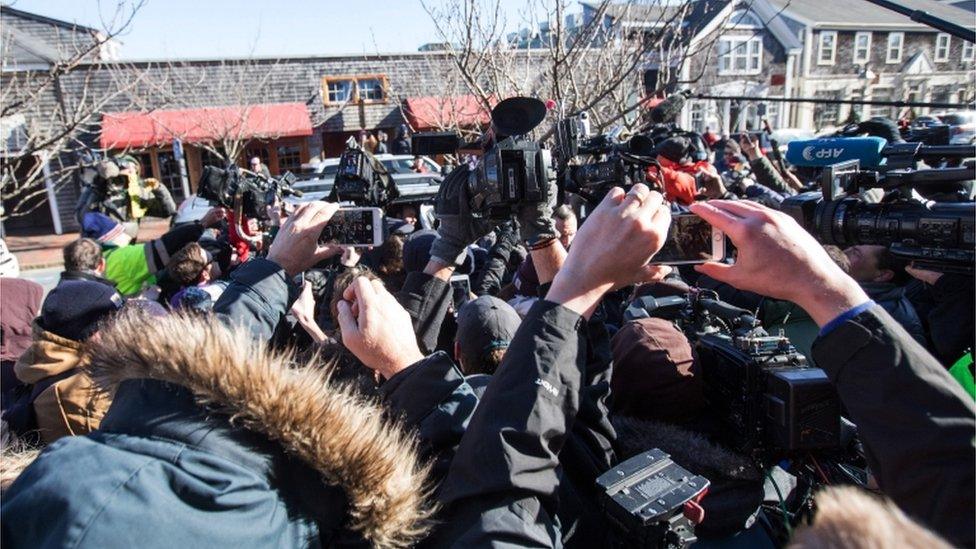 Reporters and onlookers thronged the courthouse as Spacey arrived