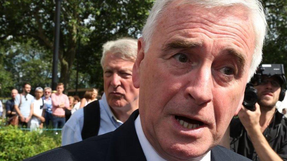 Shadow chancellor John McDonnell