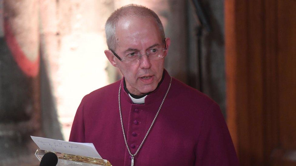 Justin Welby, Archbishop of Canterbury