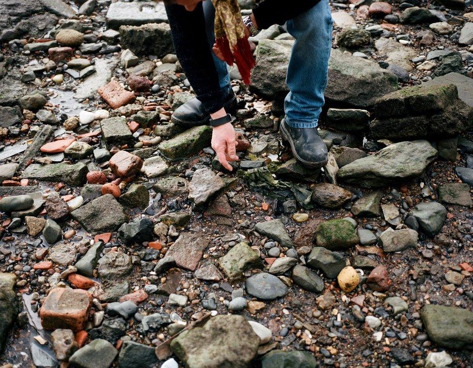 David on the shore