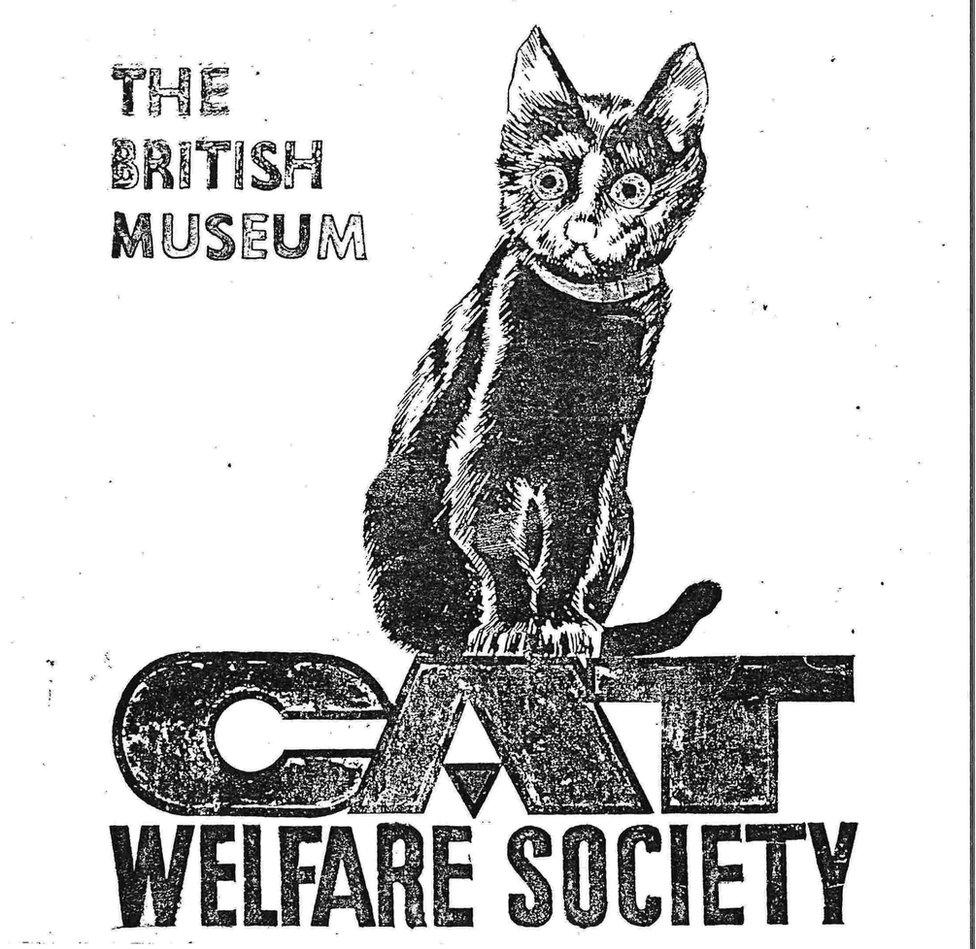 Poster for the British Museum Cat Welfare Society