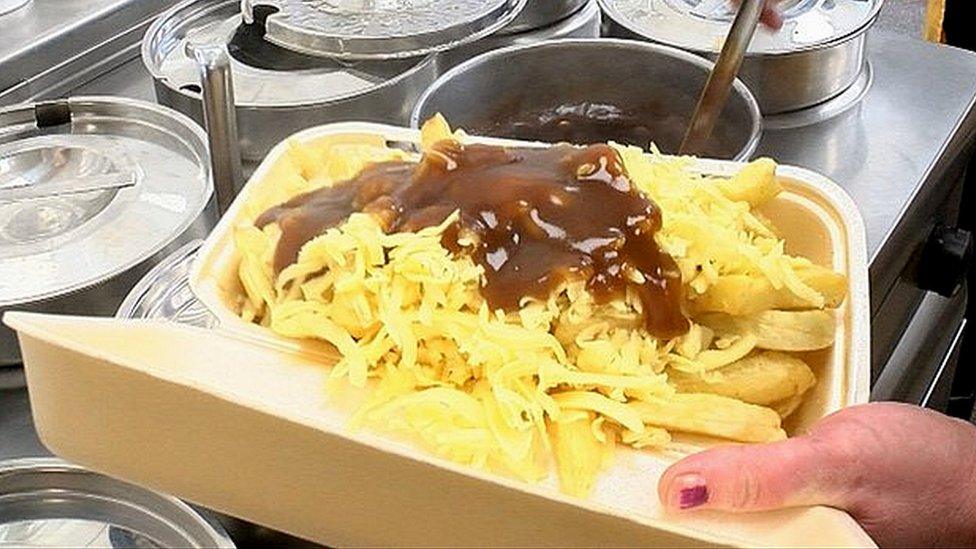 Cheese, chips and gravy