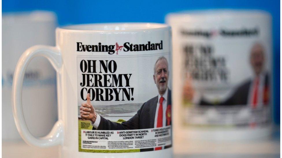 A mug on sale at the Conservative Party conference in Manchester, September 2018