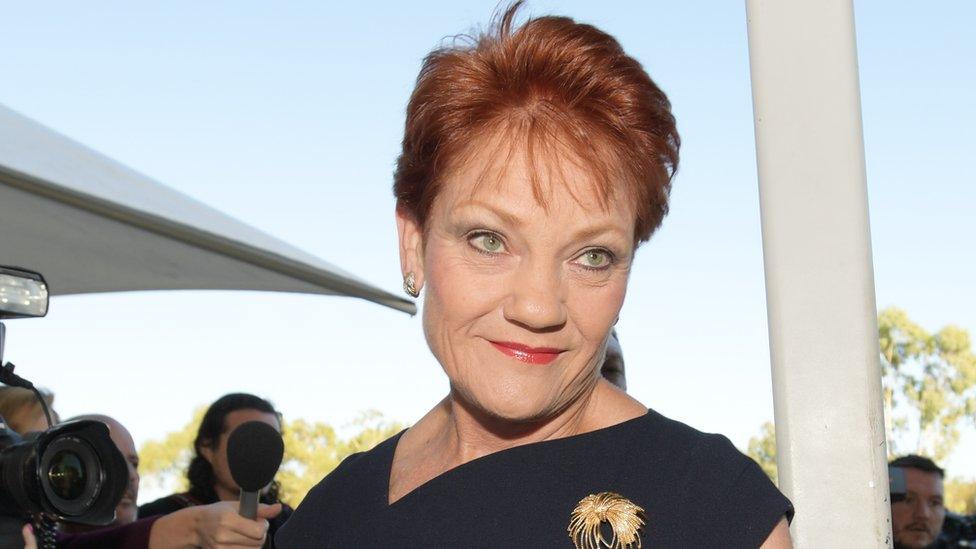 One Nation leader Pauline Hanson