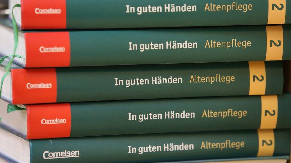 Textbooks in elderly care in Berlin (May 2014)