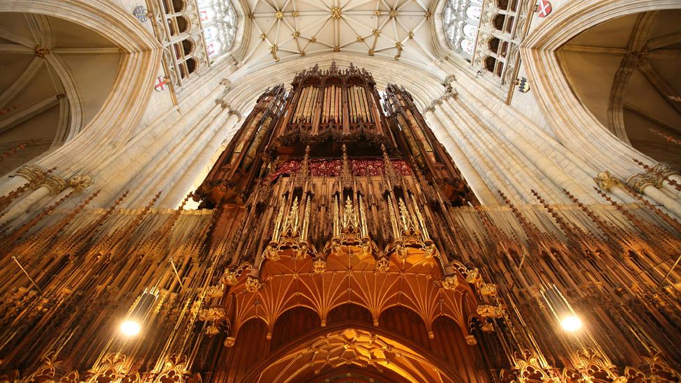 View of the organ from knave