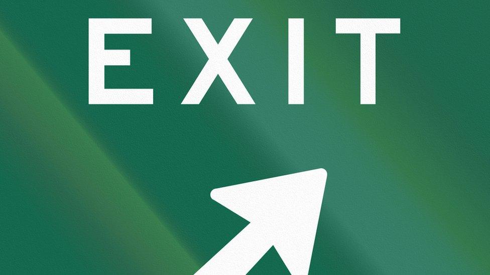 Exit sign