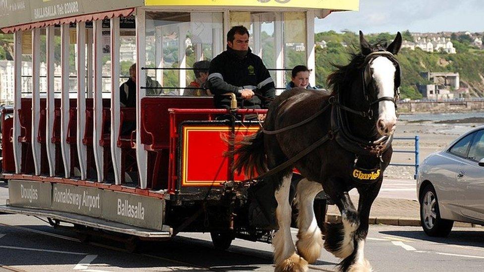 Douglas Horse Trams courtesy Manxscenes.com