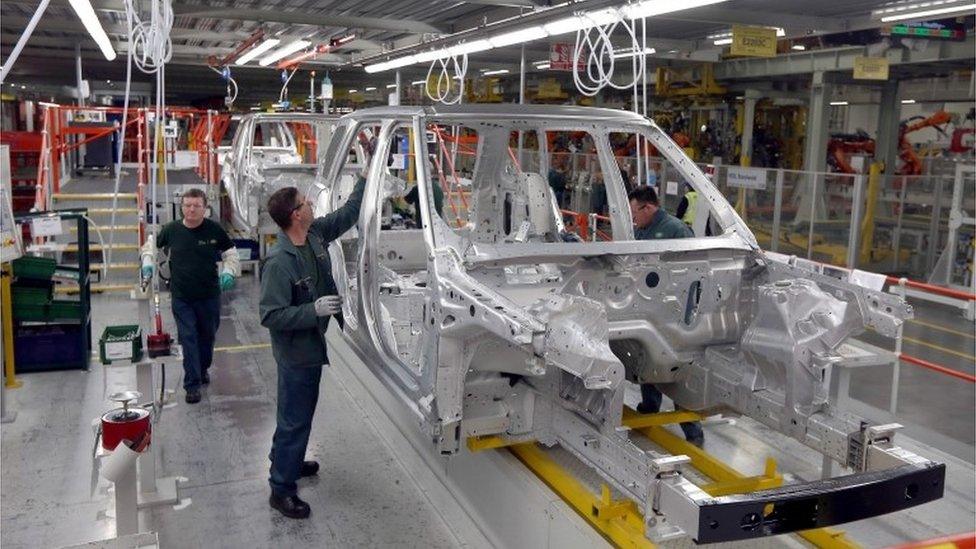 Workers at JLR's plant in Solihull