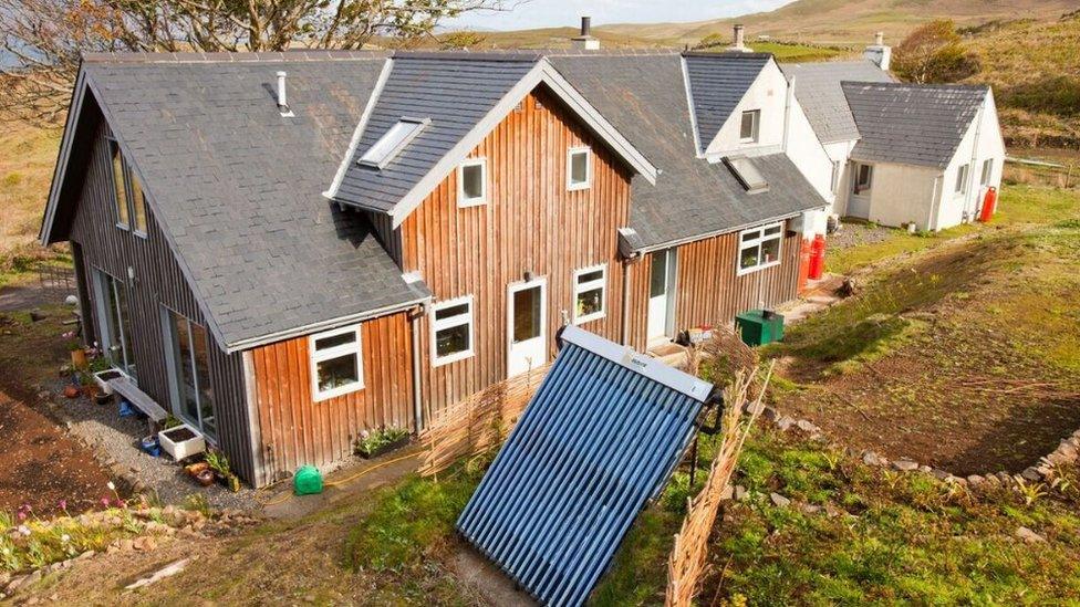 solar heating on Isle of Eigg