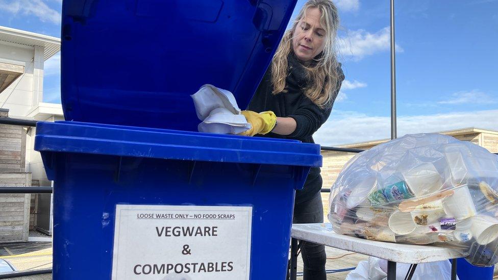 Tilly Ashton, a film and television sustainability coordinator