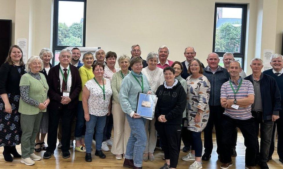 Some of the prospective lay funeral ministers at a training session last month