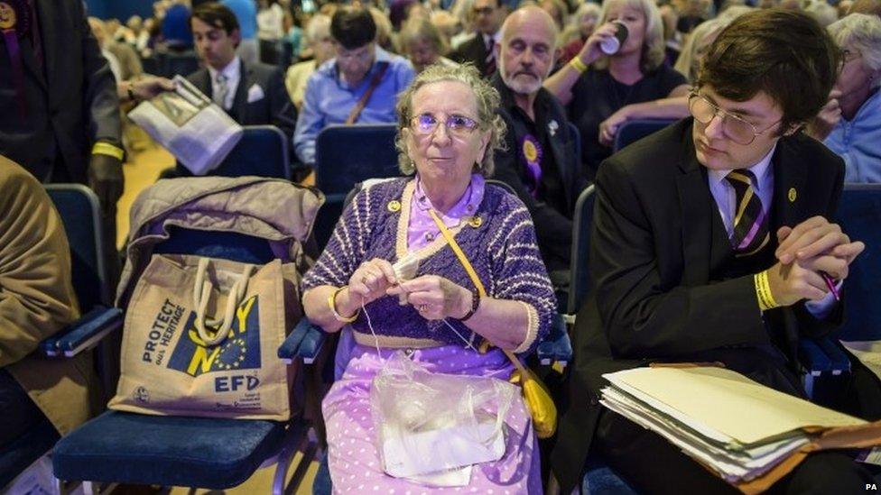 Activists at the UKIP conference in Bournemouth