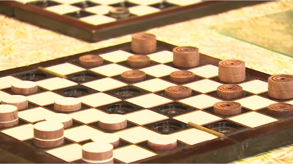 Draughts board