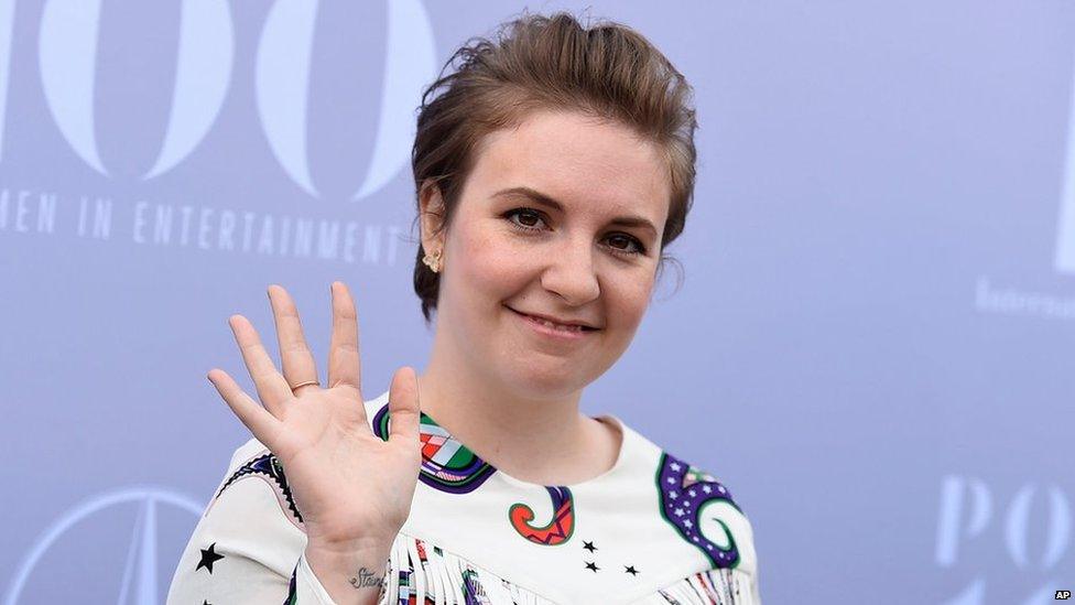 Lena Dunham at the Women in Entertainment Breakfast in Los Angeles in December