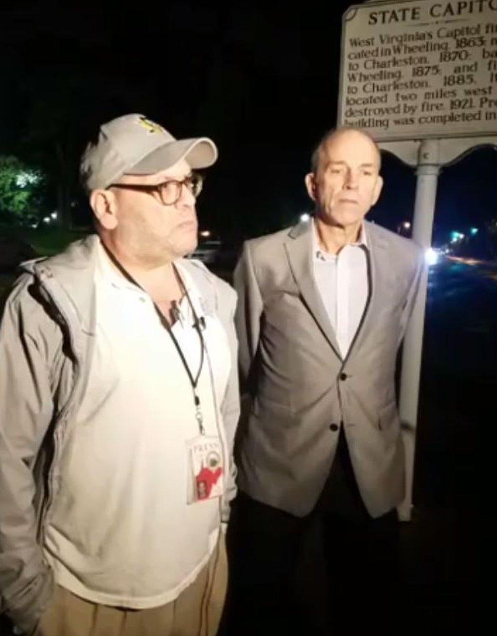 Heyman spoke to reporters after being released from jail