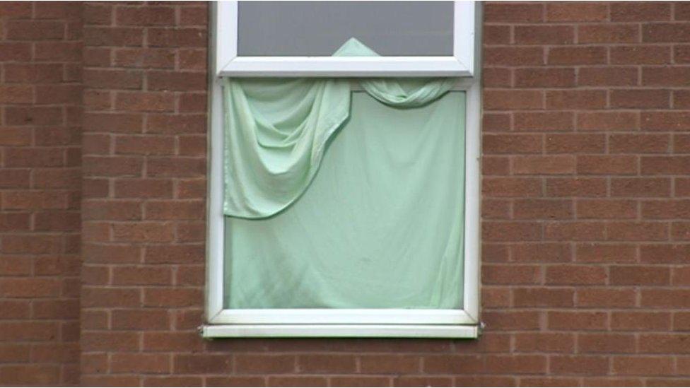 Blanket over window