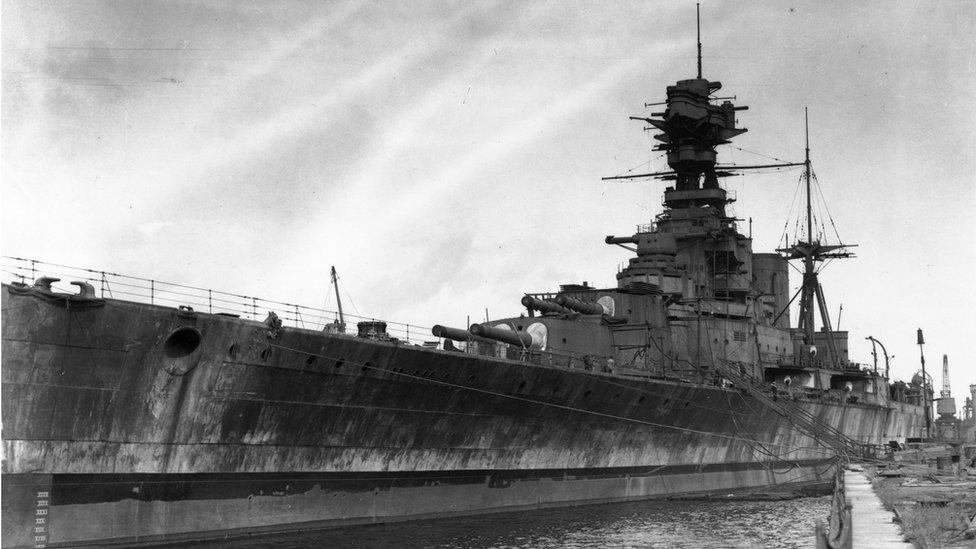 HMS Hood in 1930