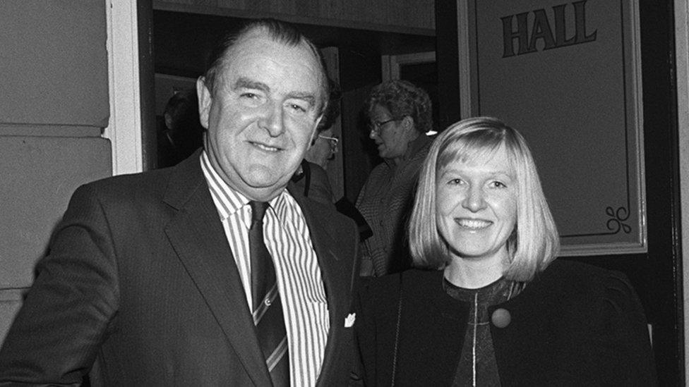 Sir Jack Hermon and Sylvia Paisley at a concert in the Ulster Hall in 1988