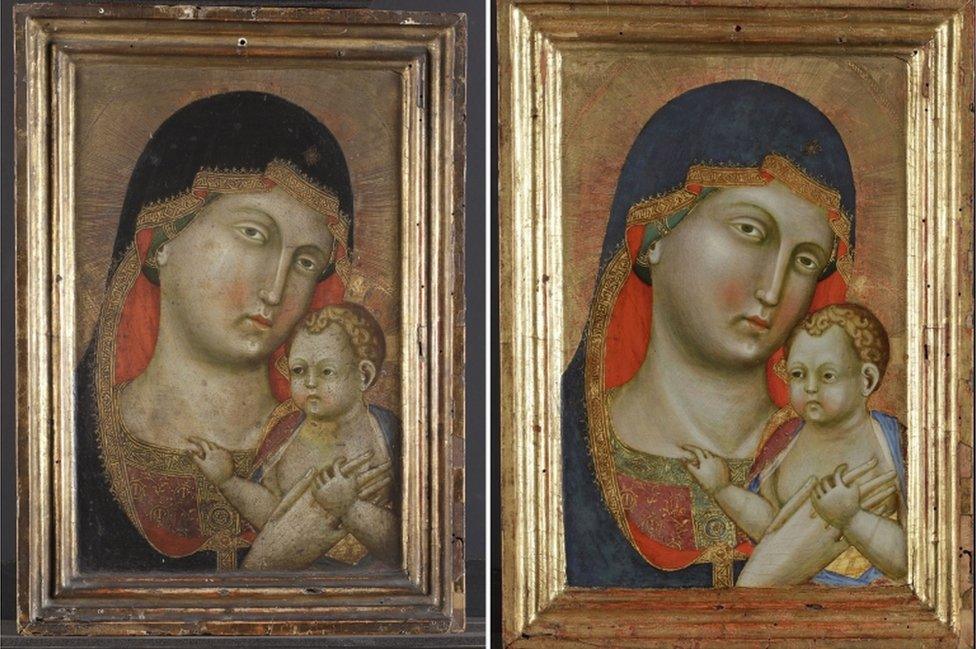 Virgin Mary and Christ by Italian Renaissance artist Pietro di Niccolo da Orvieto