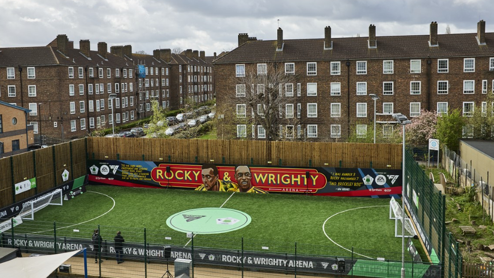 New football pitch in London