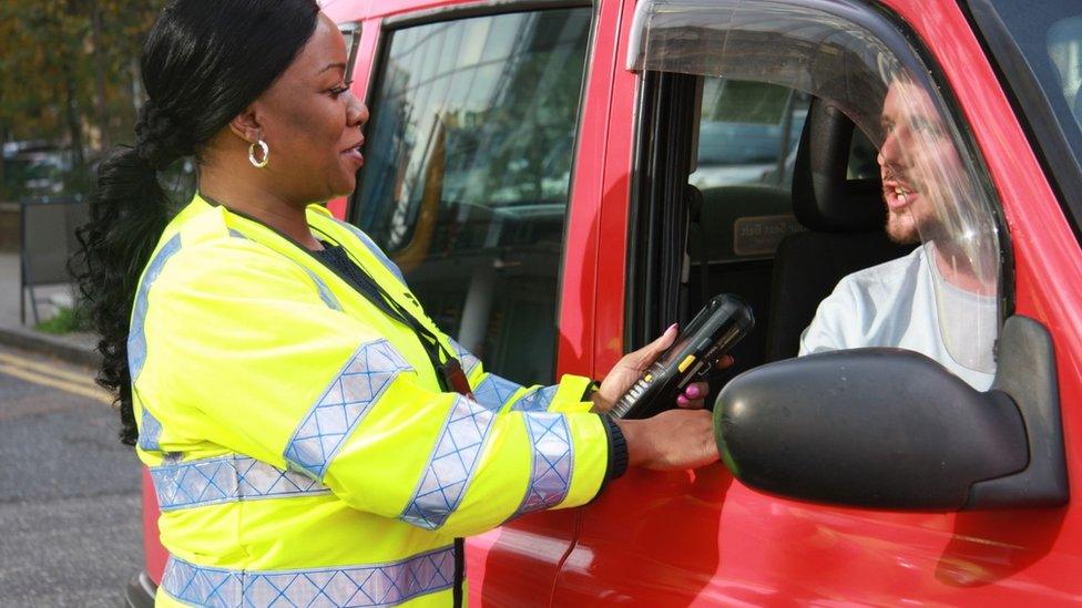 Taxi compliance officer and driver