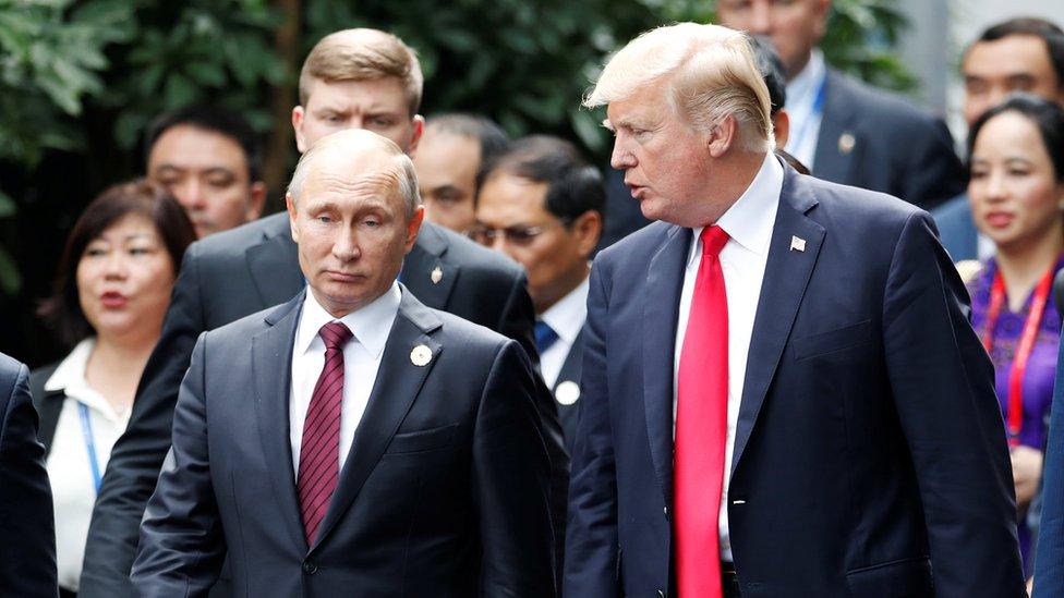 Vladimir Putin and Donald Trump