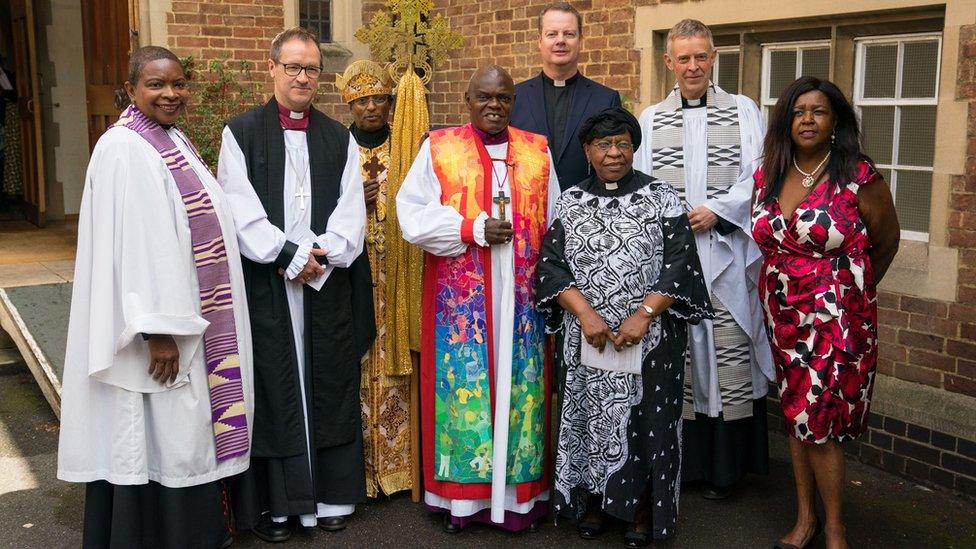 Religious leaders gathered for the memorial service