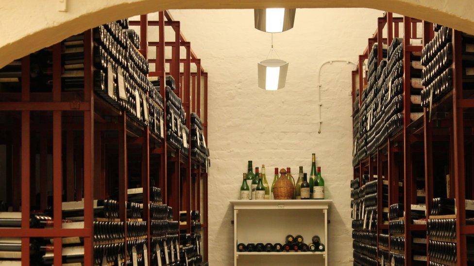 A view into the government's wine cellar