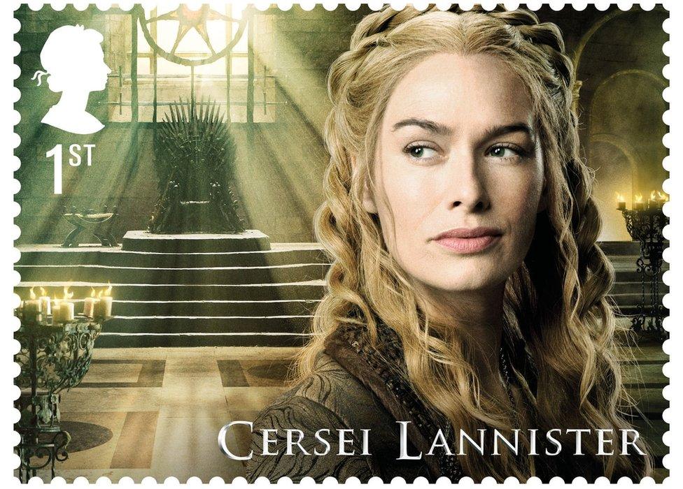 Cersei Lannister as played by Lena Headey