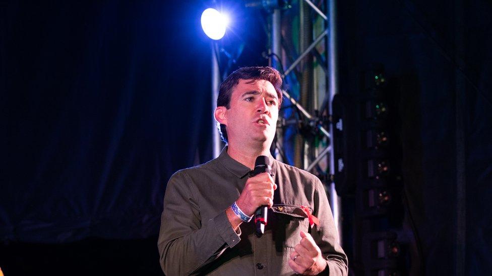 Andy Burnham at HIV vigil